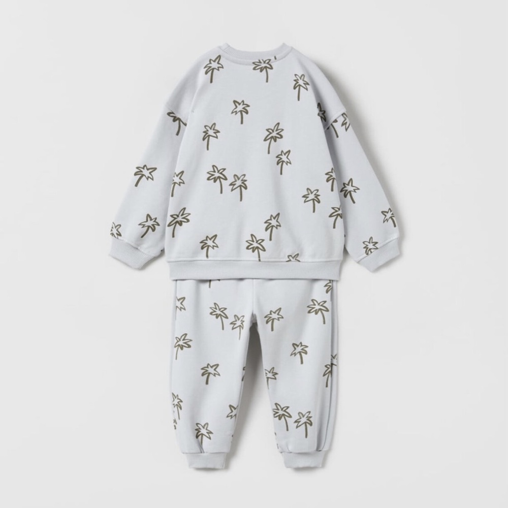 Zara Palm Tree Set Light Blue 12-18m